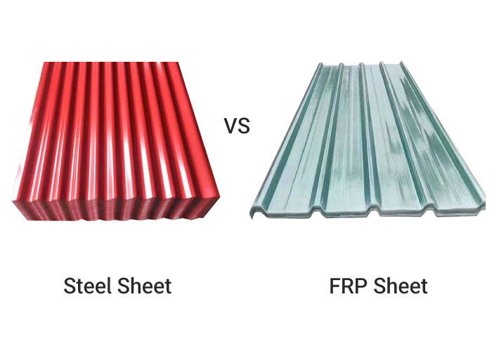 What is the Difference Between Steel Sheet and FRP Sheet?